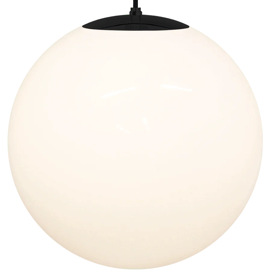 OPAL GLOBE PENDEL SORT 600mm DYKE & DEAN