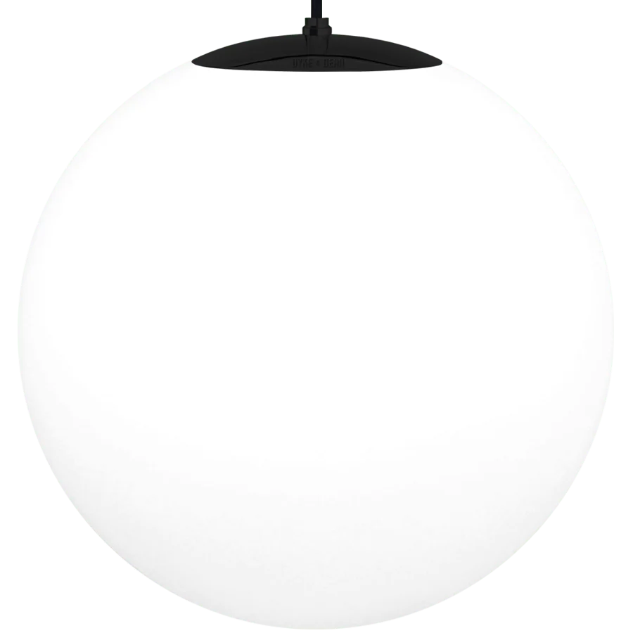 OPAL GLOBE PENDEL SORT 600mm DYKE & DEAN