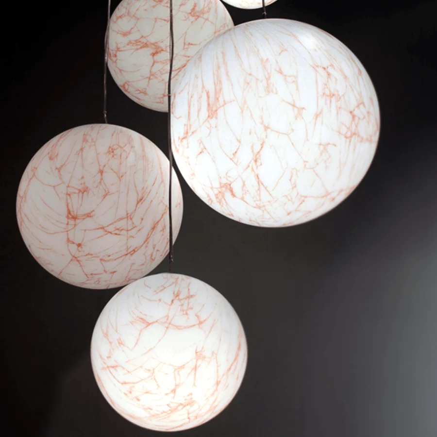 OPAL MARMOR GLOBE KORAL HANDLÆG 300mm DYKE & DEAN