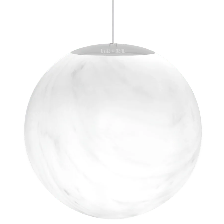 OPAL MARMOR GLOBE PENDEL 300mm DYKE & DEAN