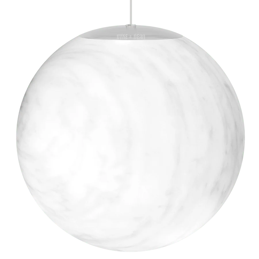 OPAL MARMOR GLOBE PENDEL 400mm DYKE & DEAN