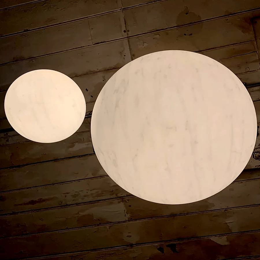 OPAL MARMOR GLOBE PENDEL 500mm DYKE & DEAN