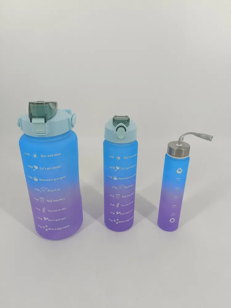 Drikkeflaske sæt 2L+0,9L+0,25L 2-farvet