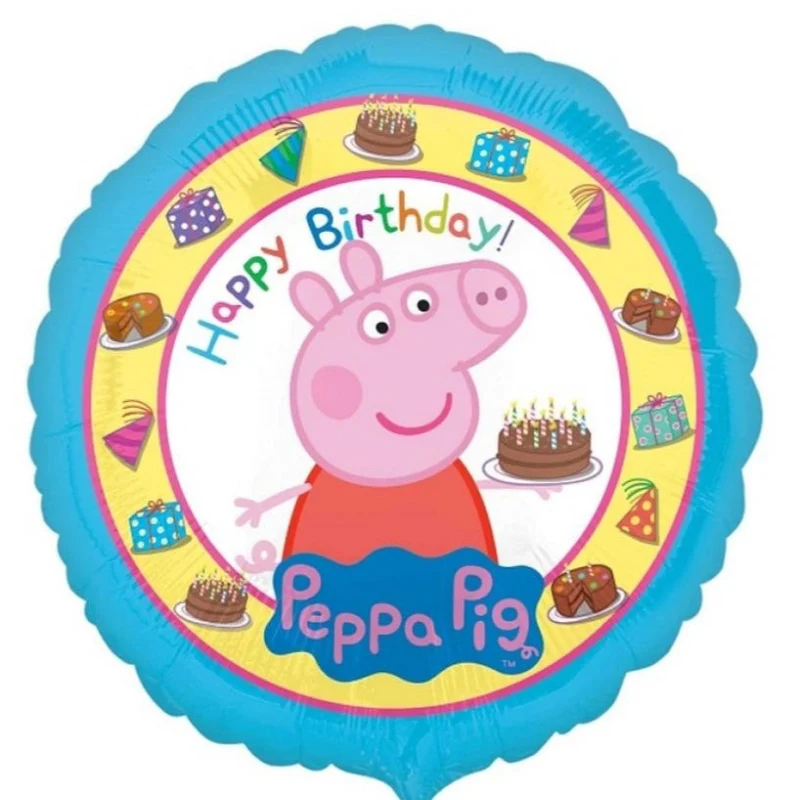 Folieballon Gurli Gris "Happy birthday", 43 cm.