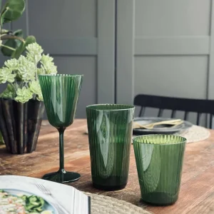 Glas Claire 300ml. Grøn - 2 stk.