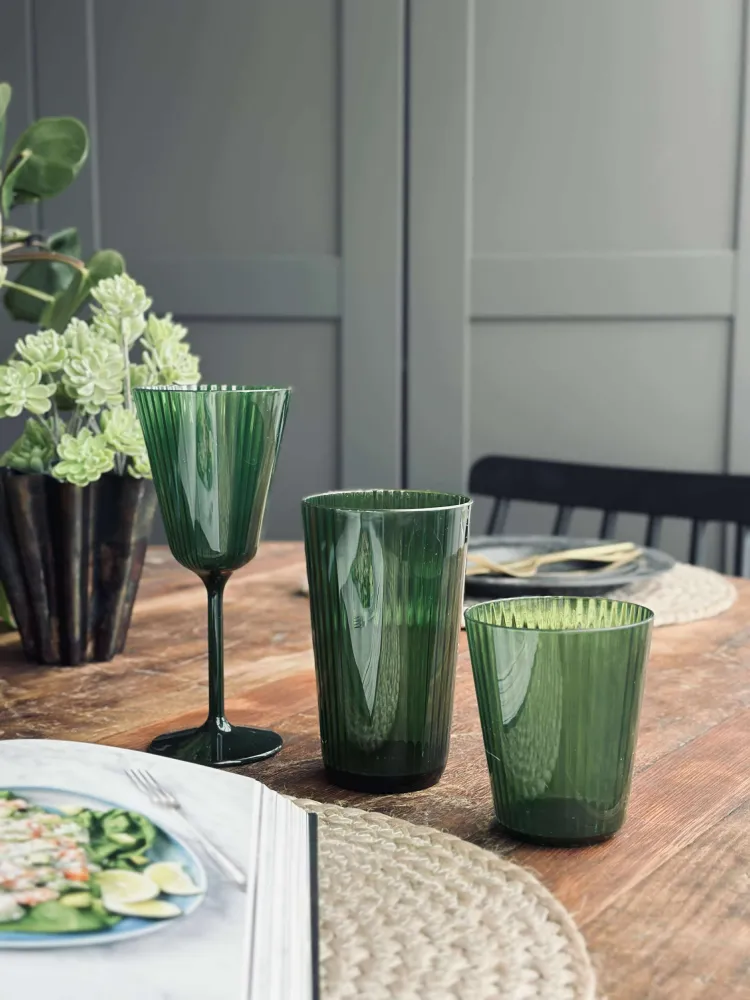 Glas Claire 300ml. Grøn - 2 stk.