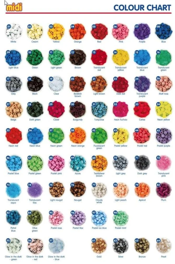 Hama Perler Midi 6000 stk Fluorescerende Grøn (205-42)