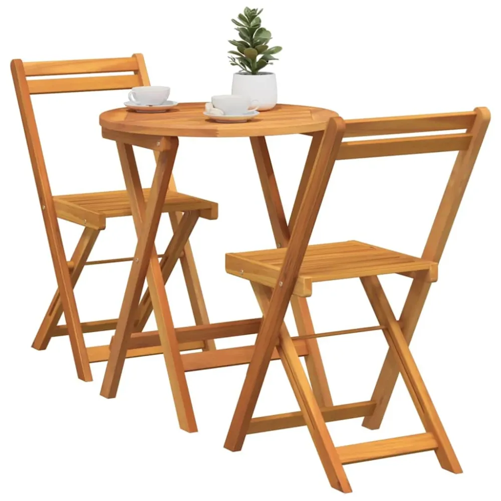 Have Spisebordssæt 3 pcs Olie Organic Massivt Akacietræ