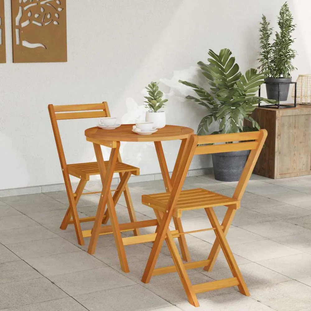 Have Spisebordssæt 3 pcs Olie Organic Massivt Akacietræ