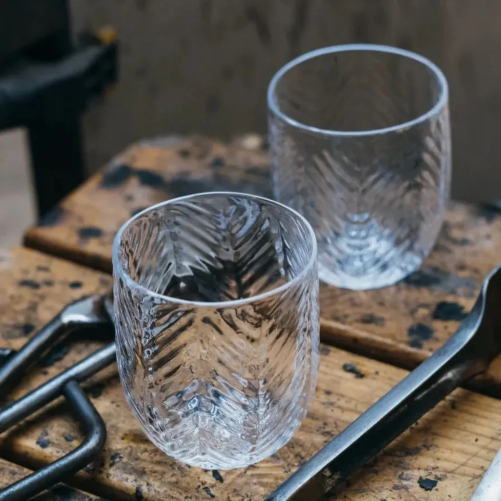 Herringbone Drink - Mundblæst glas - Flere varianter