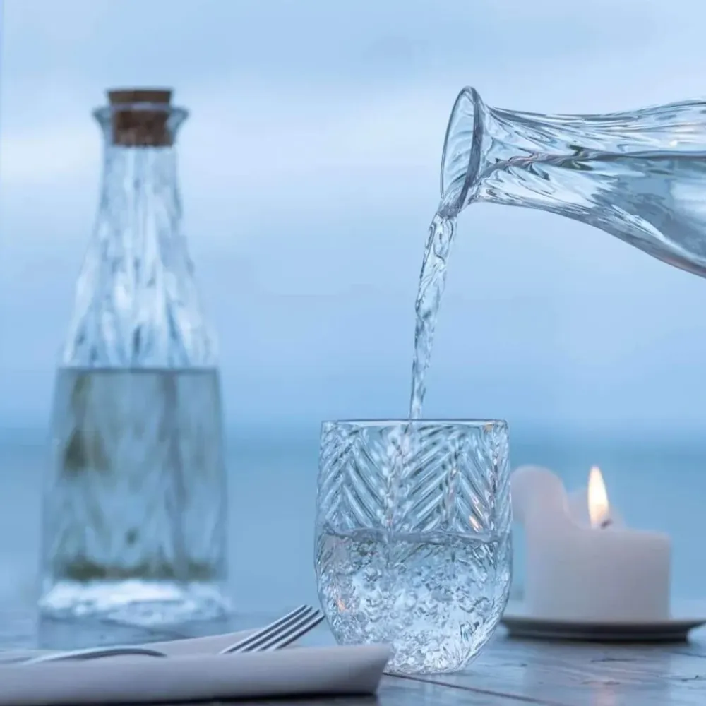 Herringbone Drink - Mundblæst glas - Flere varianter