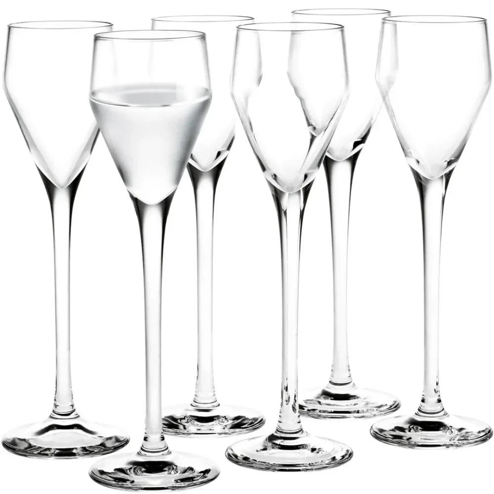 Holmegaard Perfection Snapseglas klar 5,5 cl 6 Stk.