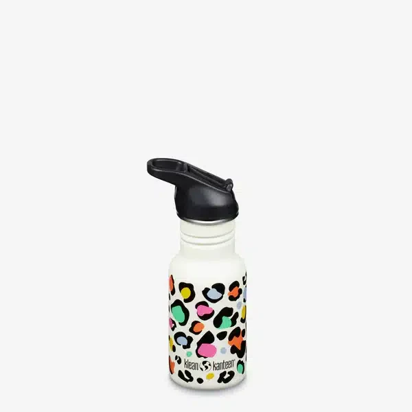 Klean Kanteen drikkedunk - Kid Archetypal Narrow 355ml (w/Flip Seal Sport) Leopard Print