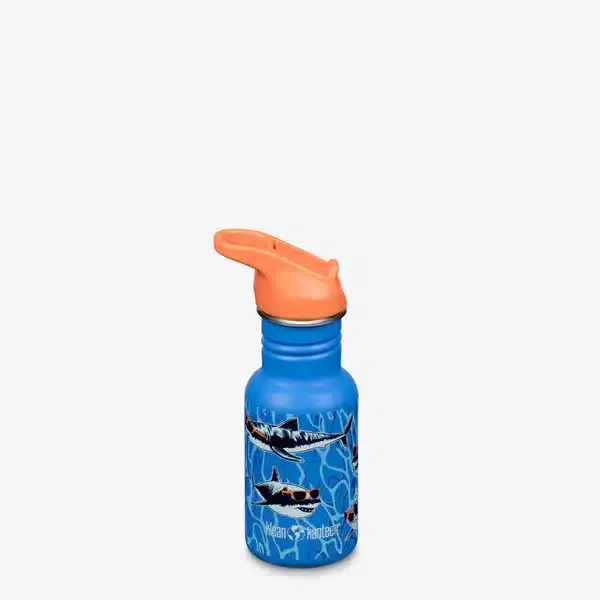 Klean Kanteen drikkedunk - Kid Retro Narrow 355ml (w/Flip Seal Sport) Sharks Shades