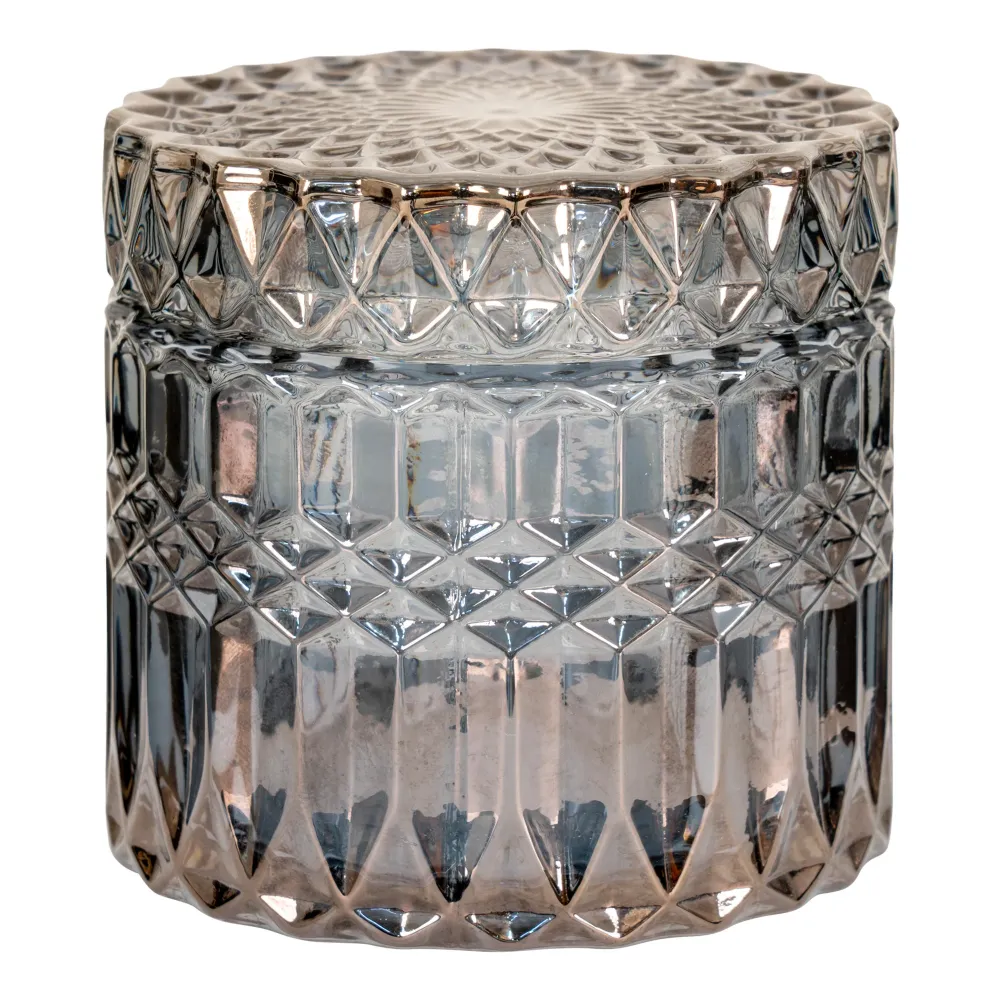 Krukker - Krukker, Glas, Røgfarvet, Runde Sæt Af 2