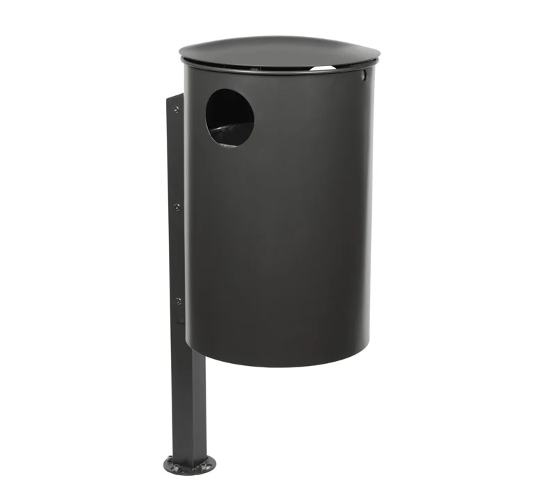 Kurv incl. Inderspand, 50 Liter - Galvaniseret & lakeret Graa