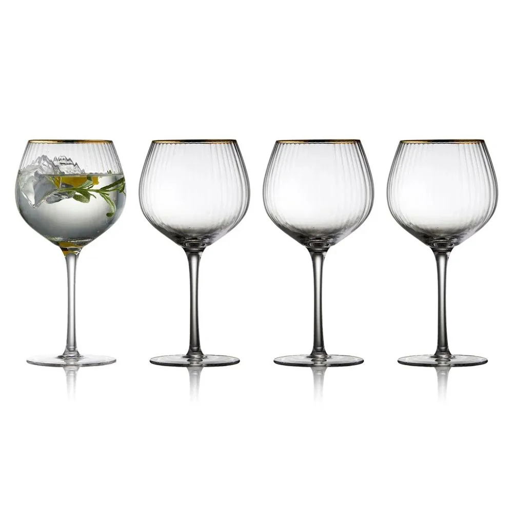 Lyngby glas - Palermo Gin & tonic glas Amber 65 cl 4 stk