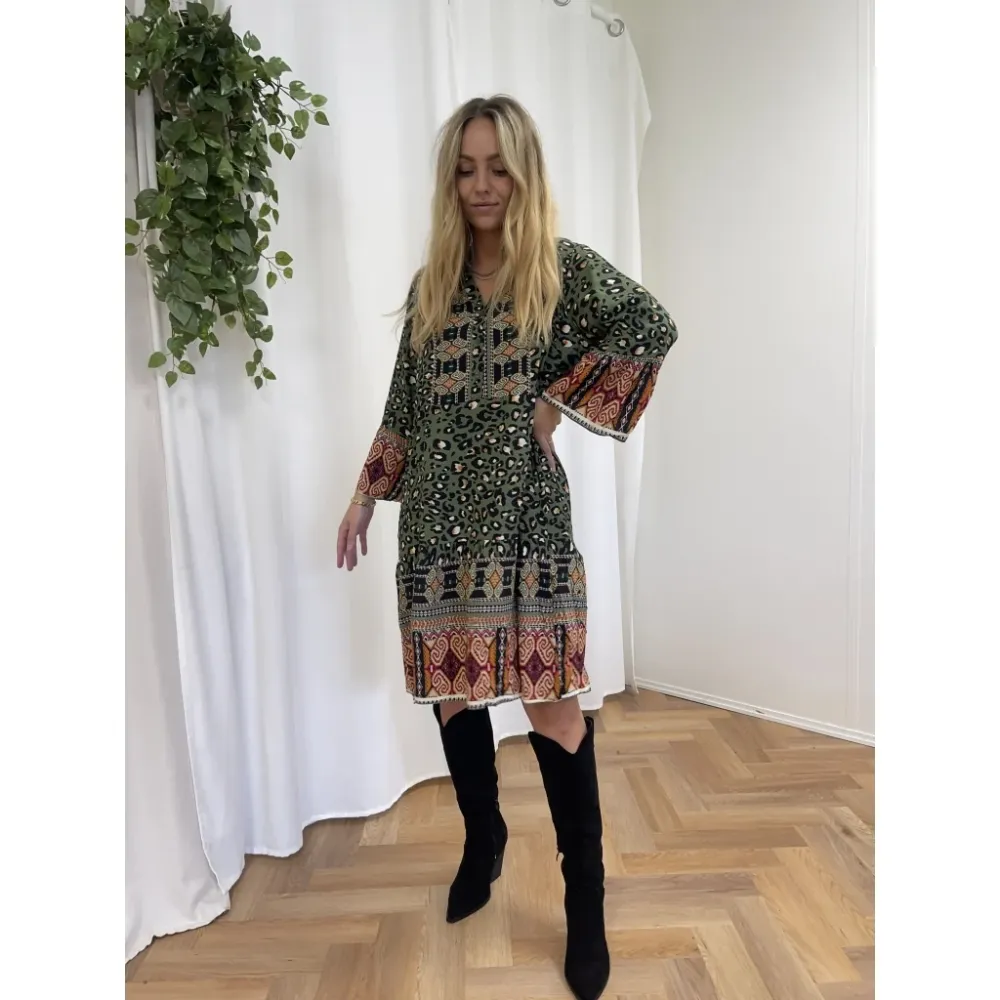 Marta Du Chateau dame kjole 1240 - Kaki