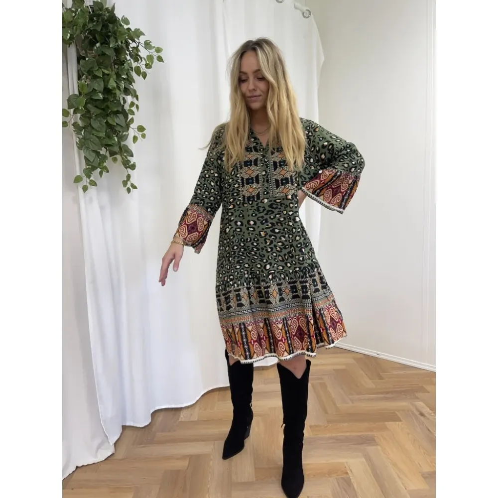 Marta Du Chateau dame kjole 1240 - Kaki