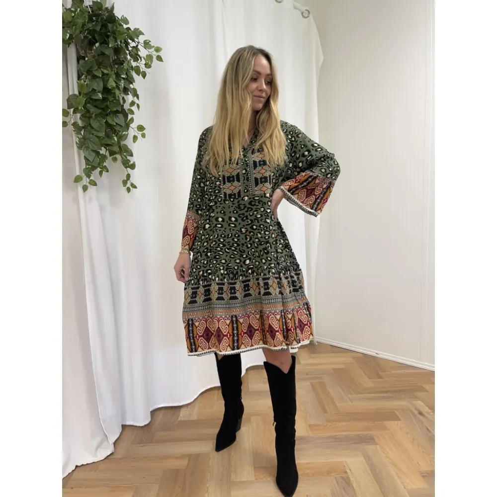 Marta Du Chateau dame kjole 1240 - Kaki