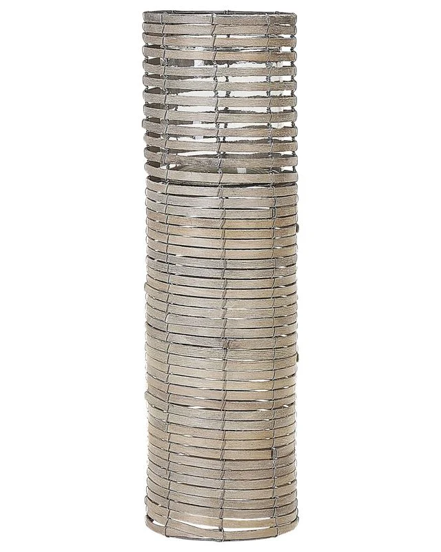 Sæt med 3 Rovare lysestager 60/39/25 cm grå 1 sæt