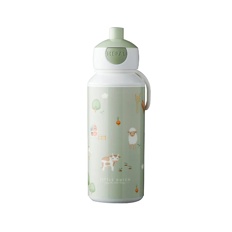 Mepal Pop-up Campus Little farm drikkeflaske grøn 400 ml