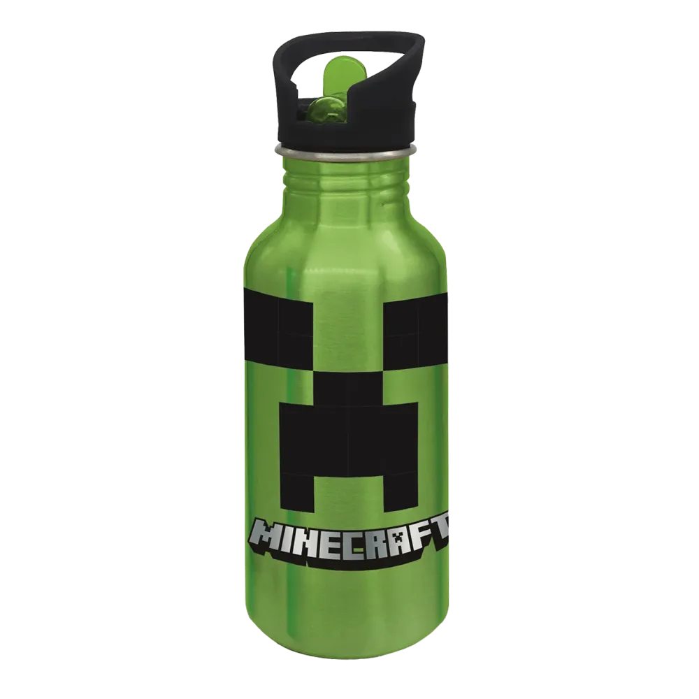 Rummelig – Minecraft Aluminium Drikkedunk med Sipper 545 ml