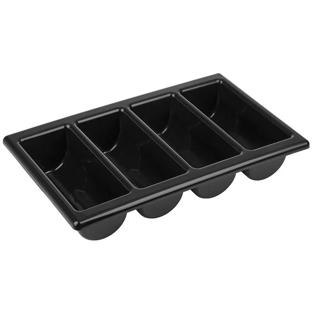 (6 stk.) GN 1/1 bestikbeholder - 530x325mm - polypropylen - 4 rum