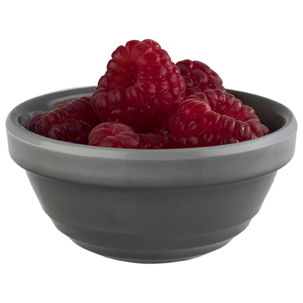 (6 stk.) Dypeskåle - EMMA - Melamin - 60 ml - Ø 75mm - Grå
