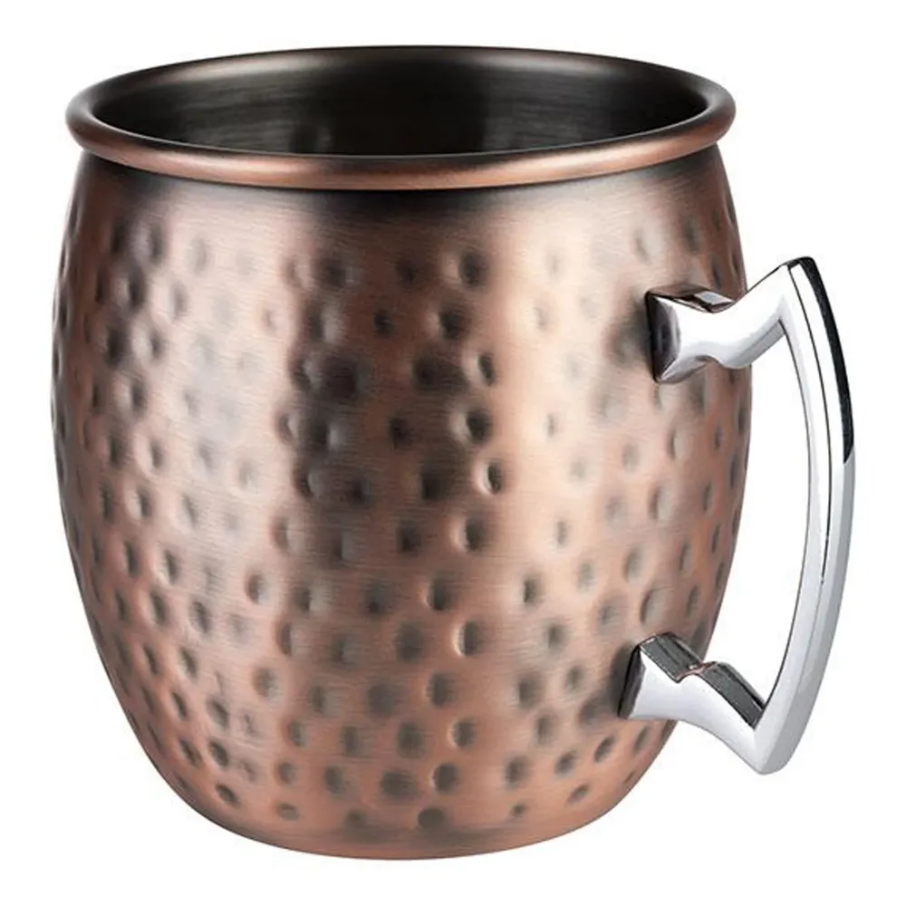 (6 stk.) Krus - MOSCOW MULE - sæt med 2 - 500 ml - burnt orange - med hank
