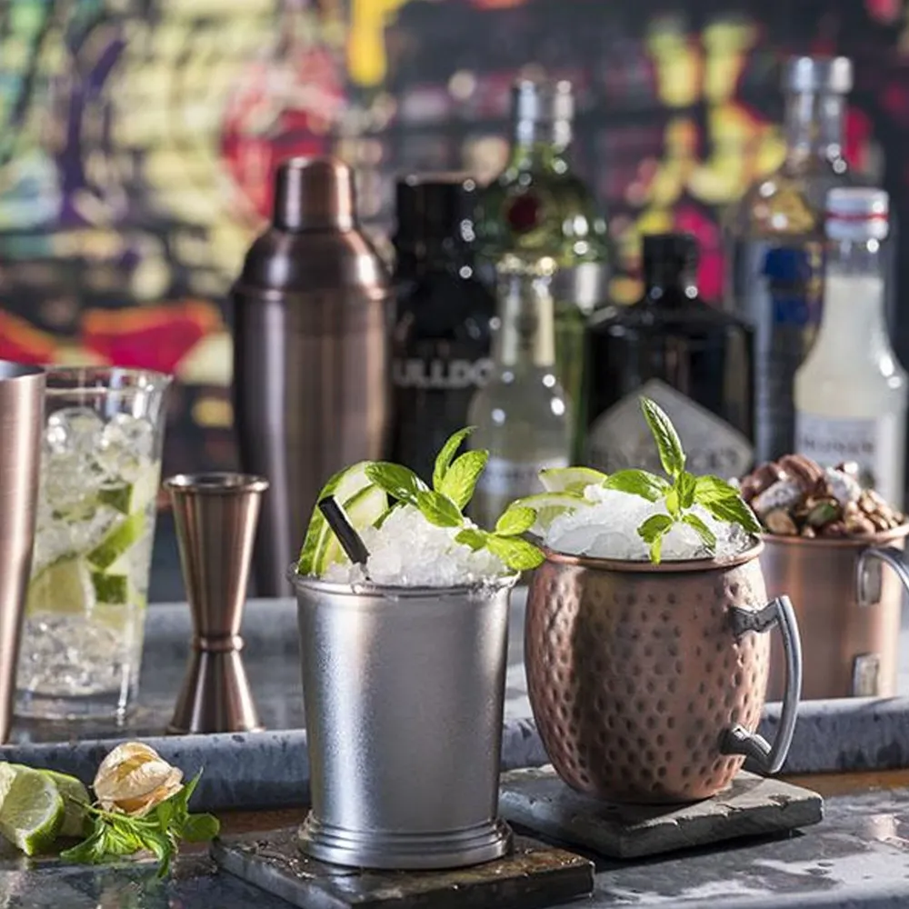 (6 stk.) Krus - MOSCOW MULE - sæt med 2 - 500 ml - burnt orange - med hank
