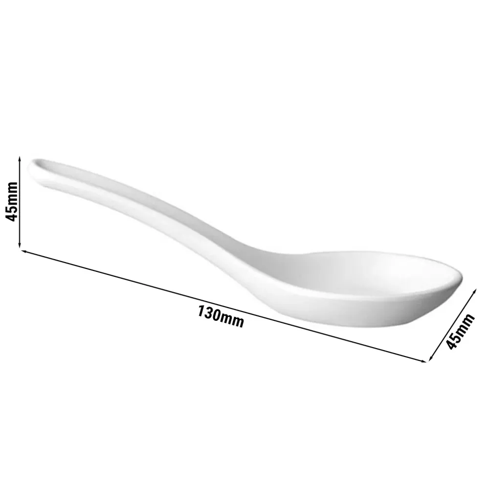 (60 stk.) Ske til fingermad - HONG KONG - Melamin - Længde: 130 mm