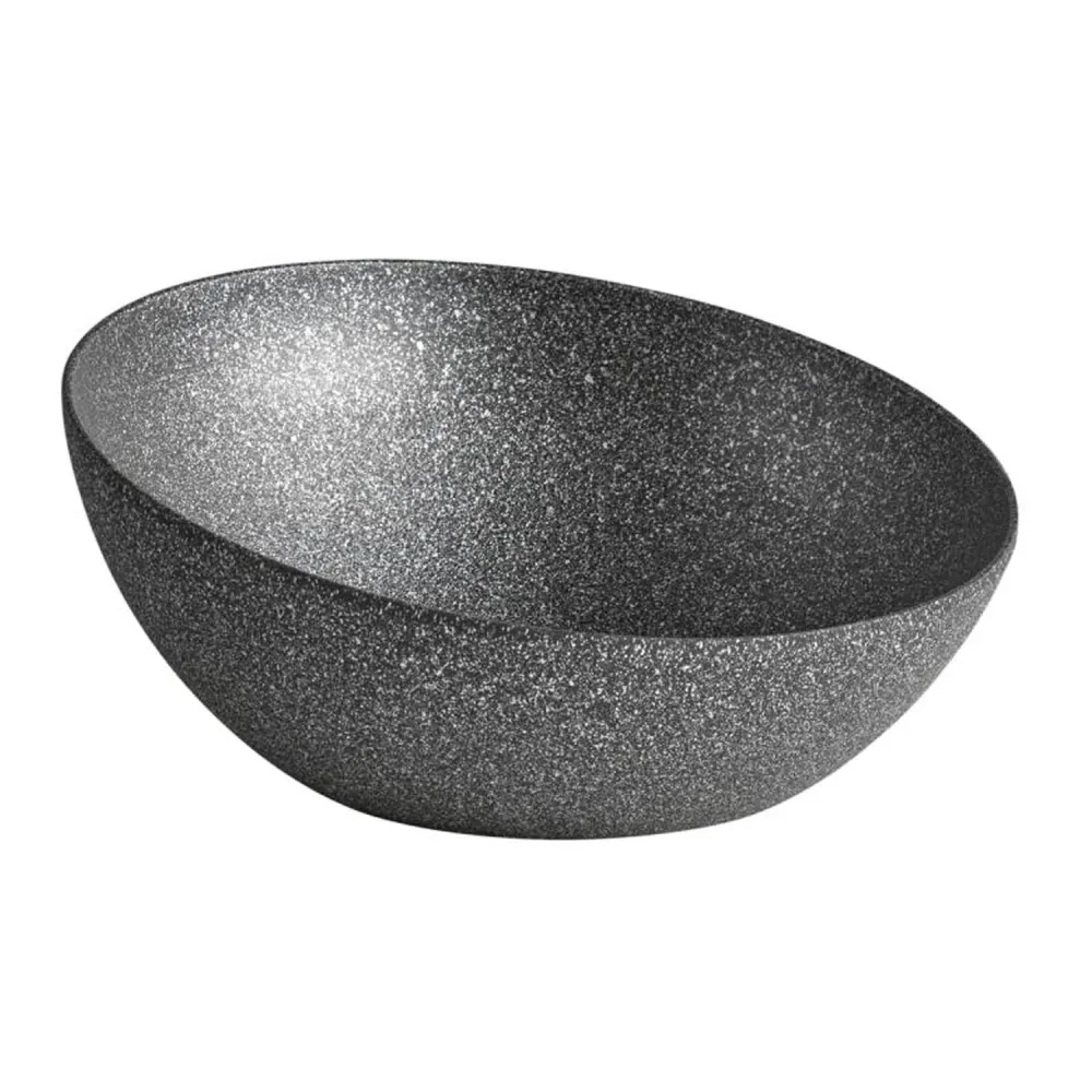 (6 stk.) Skål - FROSTFIRE - Aluminium - 3 Liter - Ø 325 mm - Gråplettet