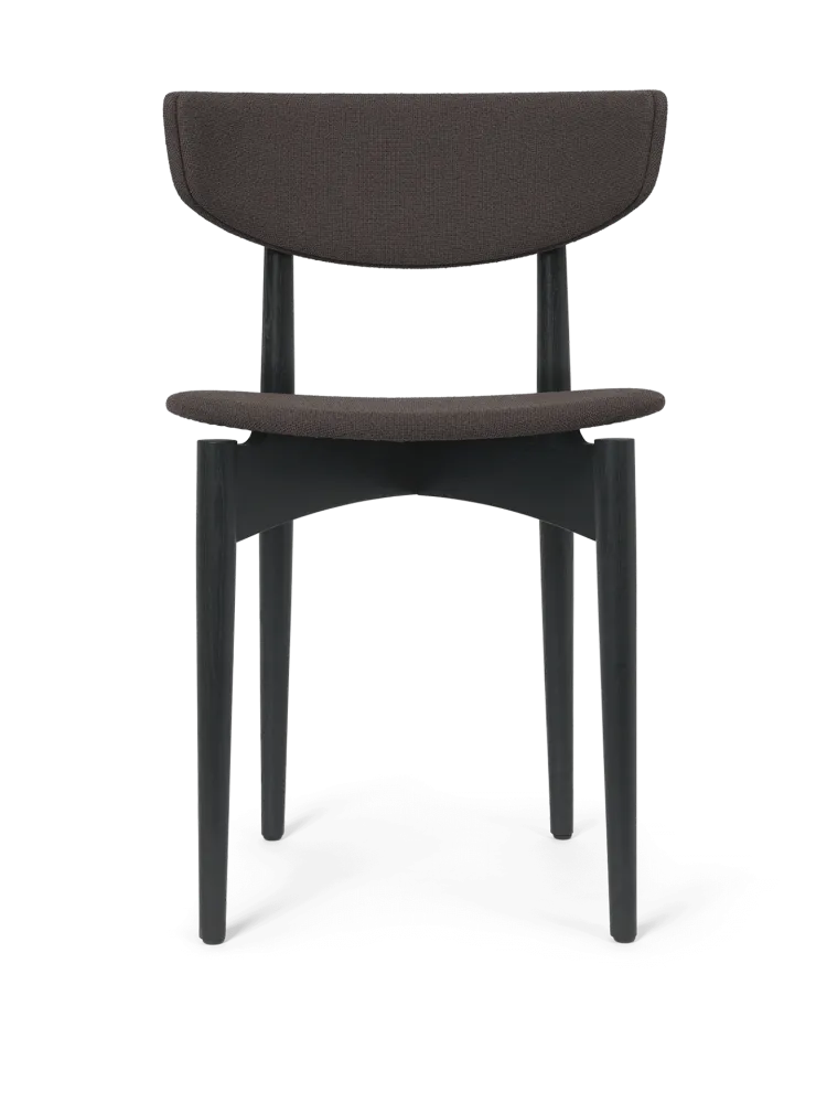 Herman Dining Chair - Upholstered - Grain - Black Ash/Chocolate 8 Foot Length