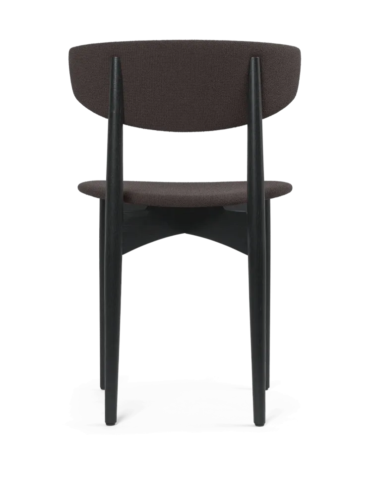 Herman Dining Chair - Upholstered - Grain - Black Ash/Chocolate 8 Foot Length