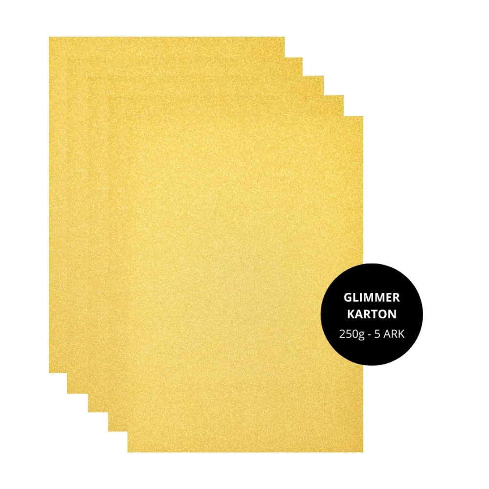 Glimmerkarton - guld