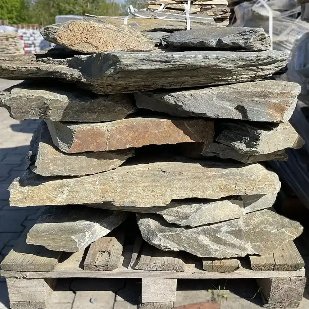 5 m² polygonale plader gråvacke 4-10 cm til 119 €/m² gratis fragt