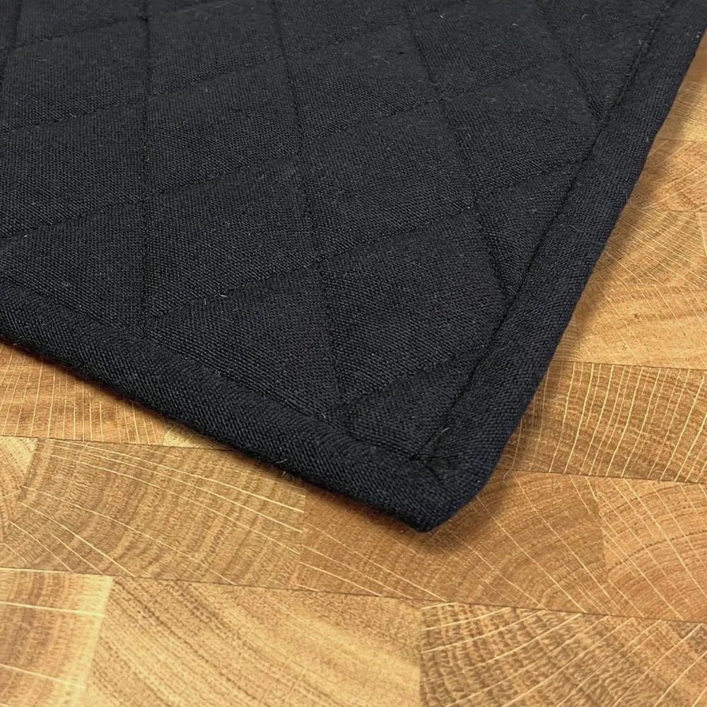 Dacore - Grydelap quilt 22,5x22,5 cm uni cross charcoal
