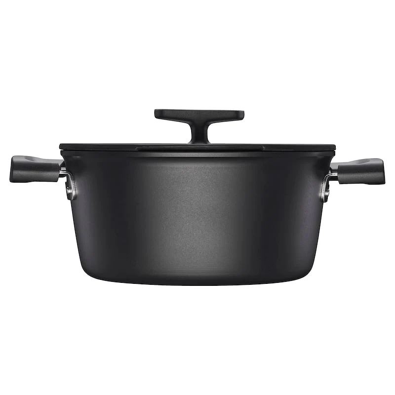 Fiskars Hard Face gryde ebony med låg 3.5 liter