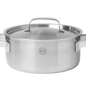 Pillivuyt Gourmet Somme Gryde med låg Dia 24 cm 5 liter Chromed