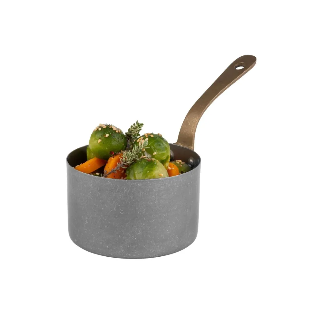 (6 stk.) Kasserolle / Serveringsgryde - VINTARA - Rustfrit metal - 0,3 Liter - Ø 95mm