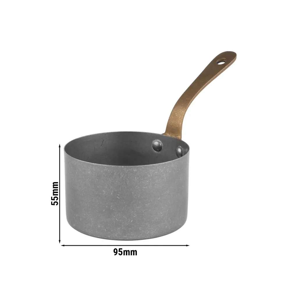 (6 stk.) Kasserolle / Serveringsgryde - VINTARA - Rustfrit metal - 0,3 Liter - Ø 95mm