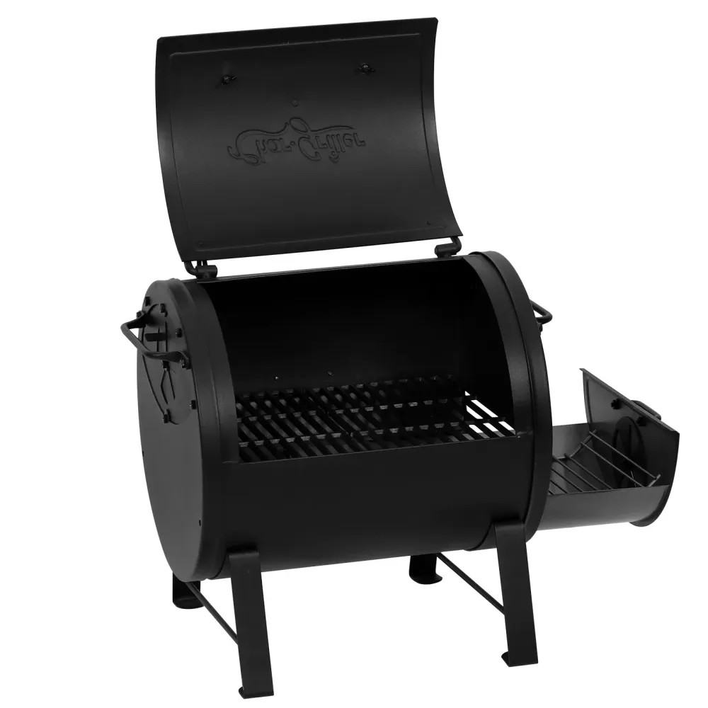 Transportabel kulgrill og sidebrandkasse Char-Griller
