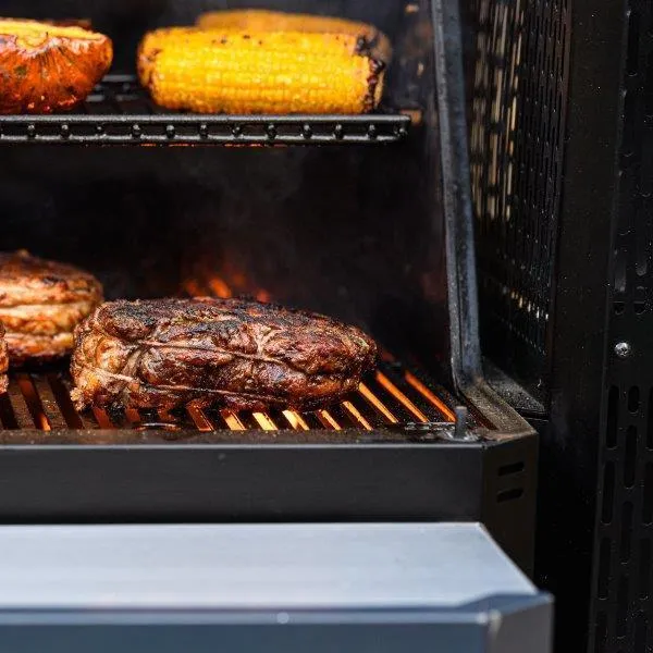 Gravity Series 800 Digital grillplade med trækul + grill + rygeovn