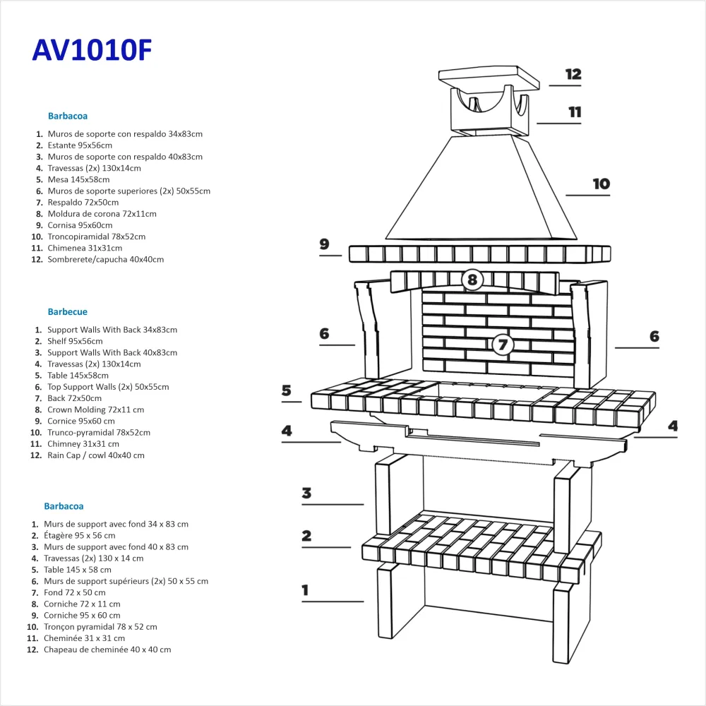 Grill i Mursten AV1010F