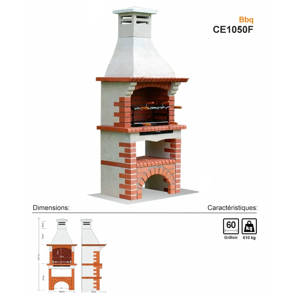 Portugisisk Murstensbarbecue CE1050F
