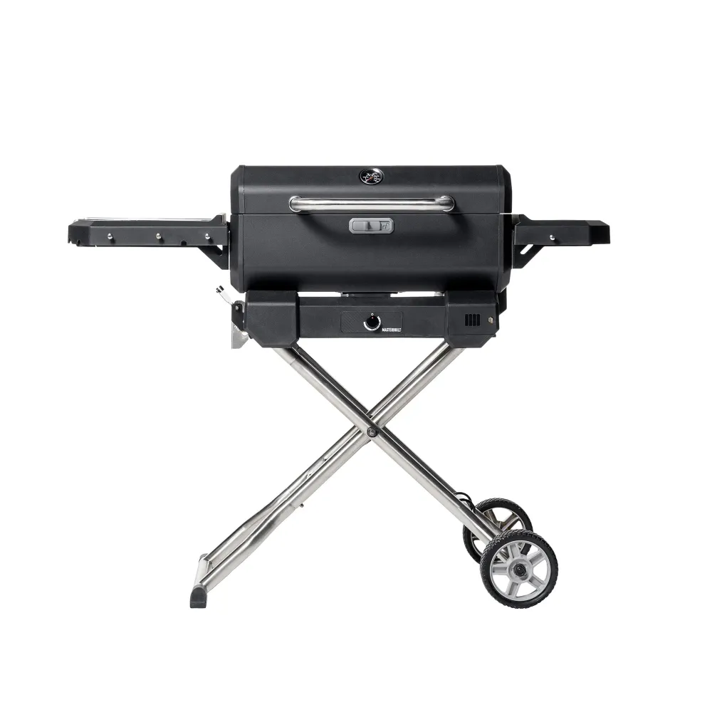 Transportabel kulgrill og rygeovn med vogn