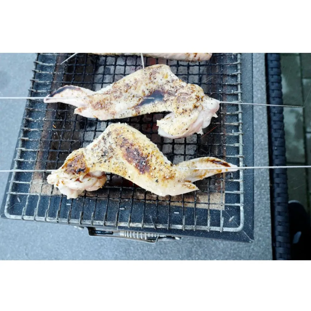 Grillspyd udformet i holdbart japansk metal - 39 cm