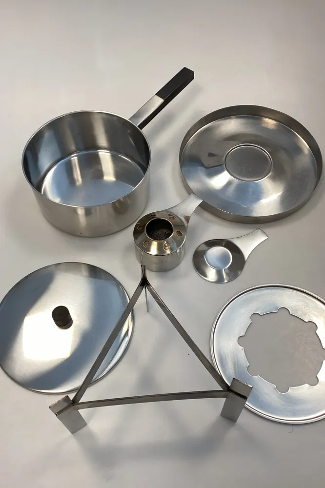 Stelton Peter Holmblad fondue grydesæt i rustfrit stål