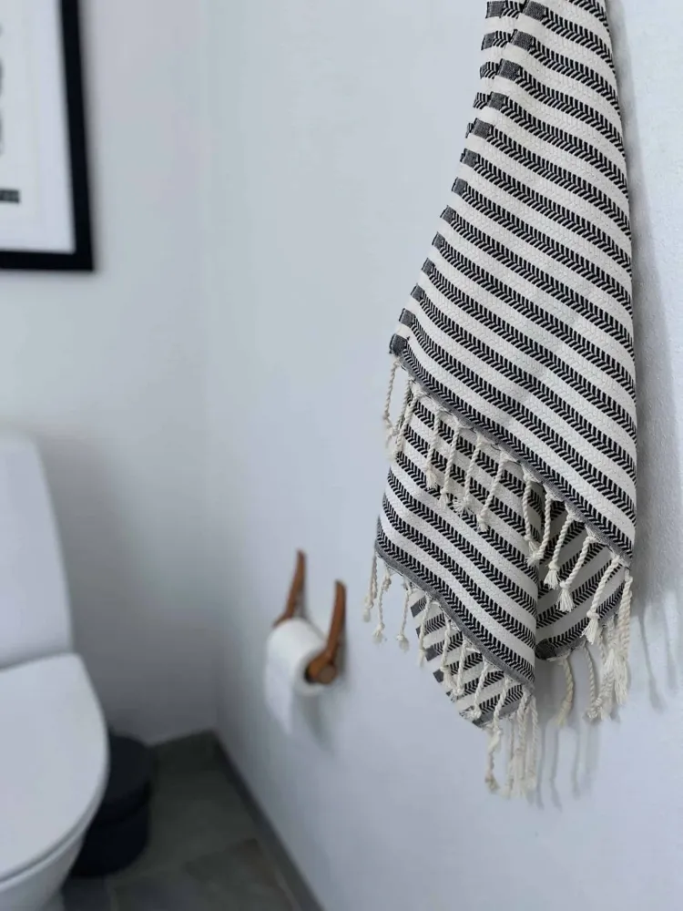 Hamam badehåndklæde med flotte striber - 90x180